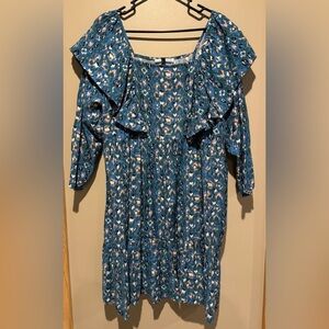 Floral Blue Women's Top